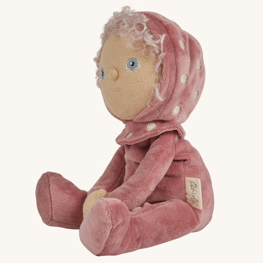 Olli Ella Dinky Dinkum Doll - Tilly Toadstool. The doll sits at a slight three-quarter angle.