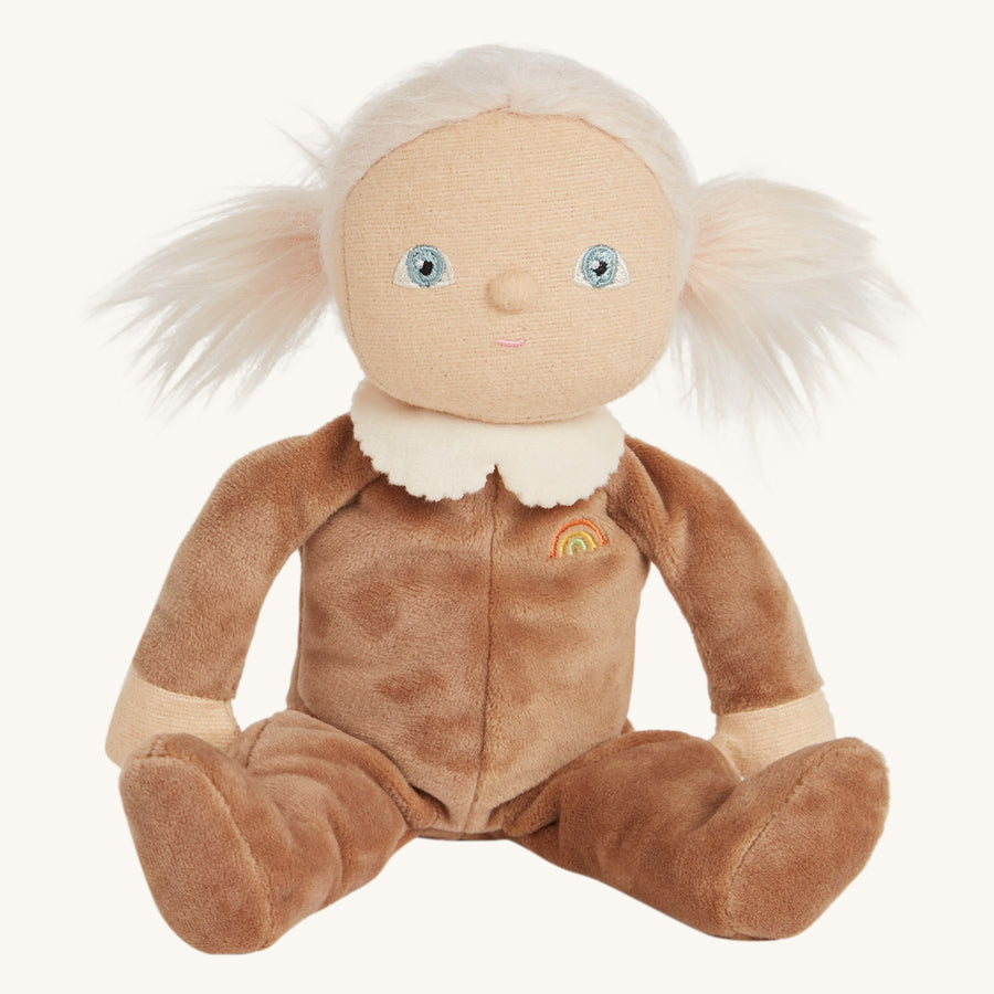 Olli ella kids coco coconut dinky dinkum doll on a beige background