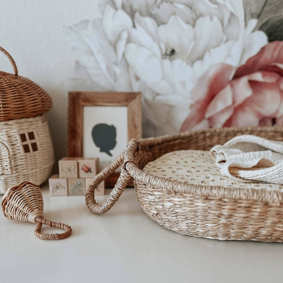 Olli Ella cream luxe basket liner