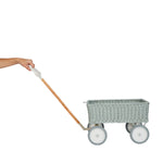 Olli Ella Rattan Wonder Wagon - Vintage Blue