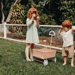 Olli Ella Rattan Wonder Wagon - Rose