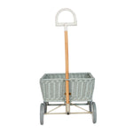 Olli Ella Rattan Wonder Wagon - Vintage Blue