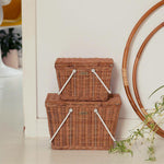 Olli Ella Large Piki Rattan Basket - Natural