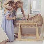 Olli Ella Lyra Rattan Moses Basket