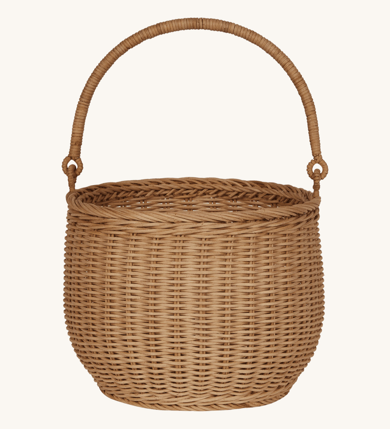 Olli Ella Large Natural Rattan Gathering basket.