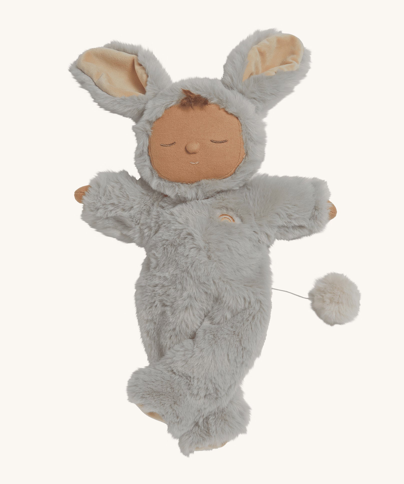 Olli Ella Pip Lullaby Cozy Dinkum Bunny  on a plain background. 