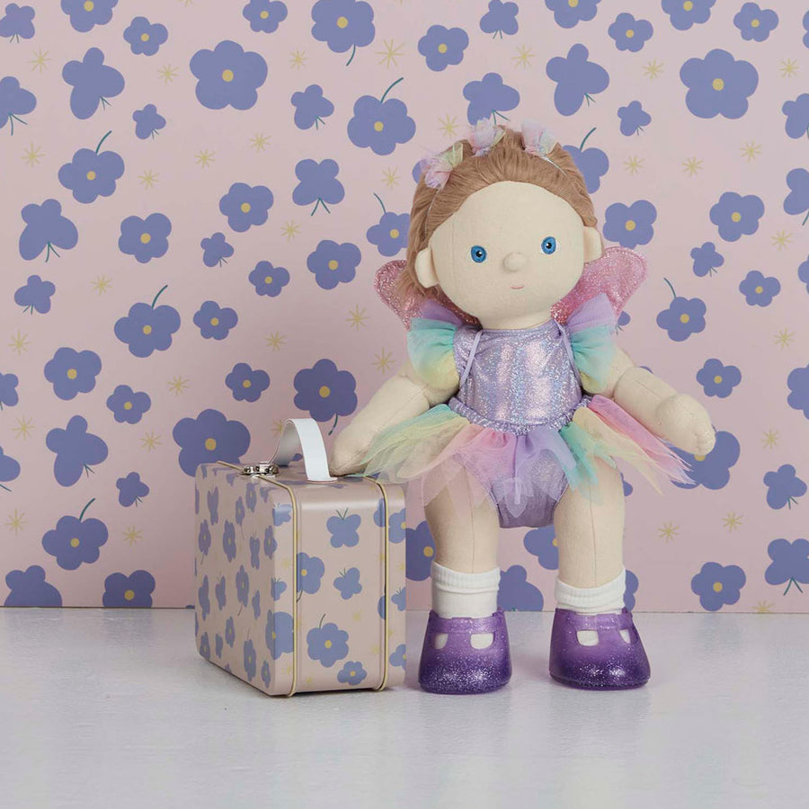 olli ella dinkum doll dressed in fairy pretend play pack