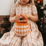 Olli Ella Berry Basket Orange Stripe