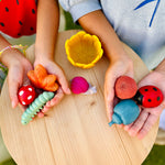 Olli Ella Tubbles Sensory Play Stones - Garden Goodies