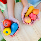 Olli Ella Tubbles Sensory Play Stones - Vibrant Veggies