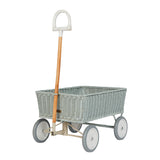 Olli Ella Rattan Wonder Wagon - Vintage Blue