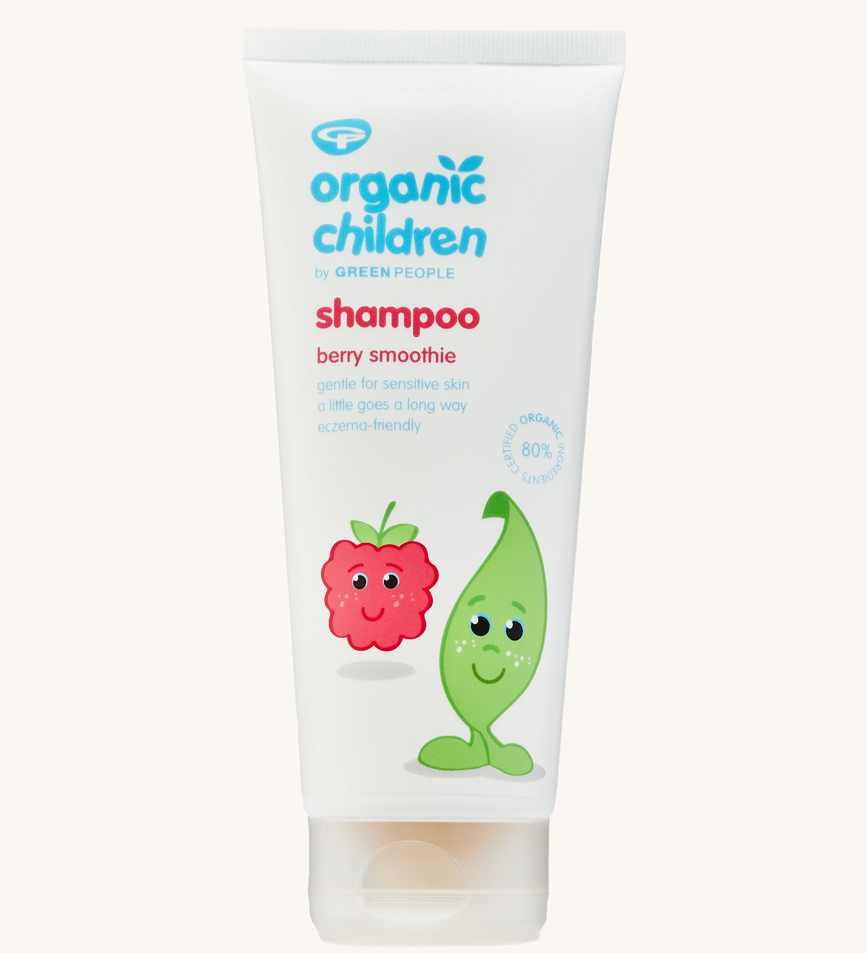 Organic Children Berry Smoothie Shampoo on a plain background.