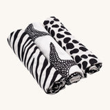 Etta Loves Organic Muslin Squares 3 Pack - Animal Print