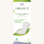 Organyc 24 Light Flow Panty Liners in their box on a plain background. 