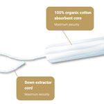 Lot de 16 tampons en coton Organyc Super