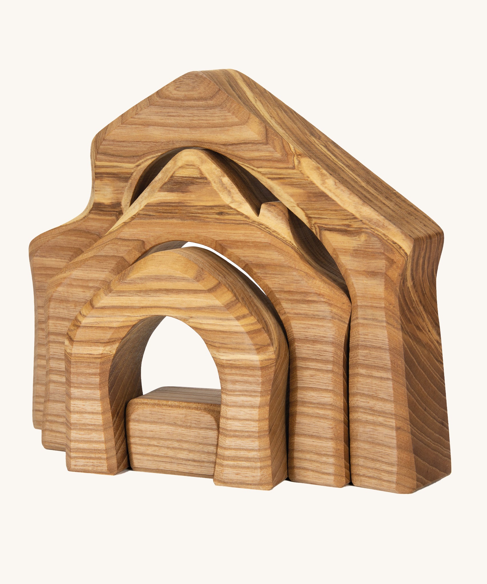 Ostheimer 4 Piece Wooden House Parts toy on a plain background.