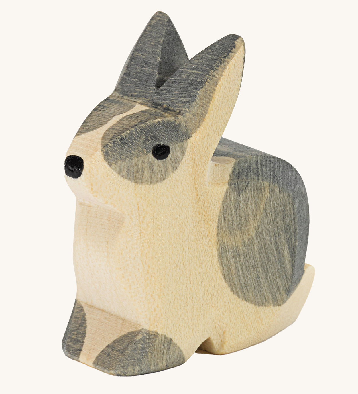 Ostheimer Black and White Sitting Rabbit toy figure on a plain background.