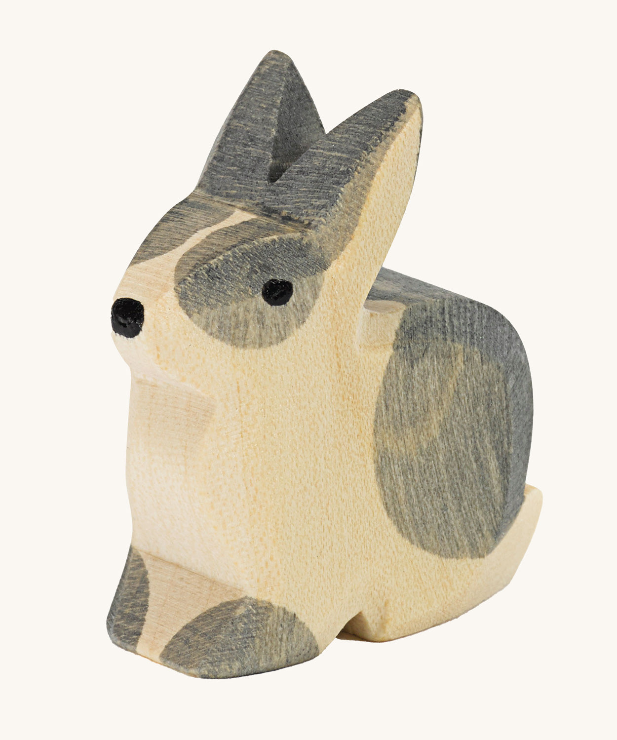 Ostheimer Black and White Sitting Rabbit toy figure on a plain background.