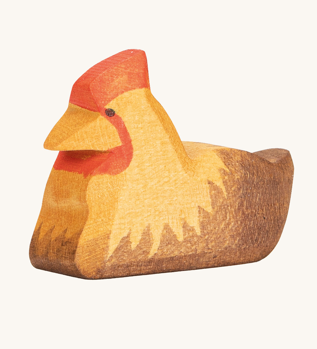 Ostheimer Brown Hen on Nest figure on a plain background. 