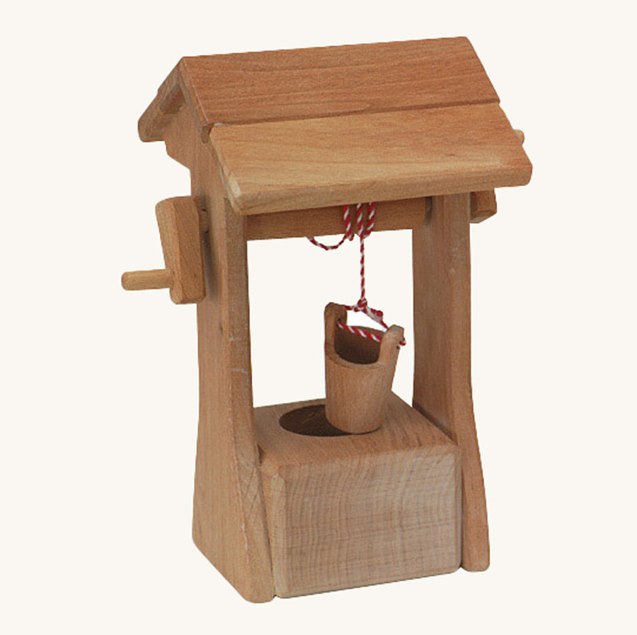 Ostheimer kids wooden water well toy with roof