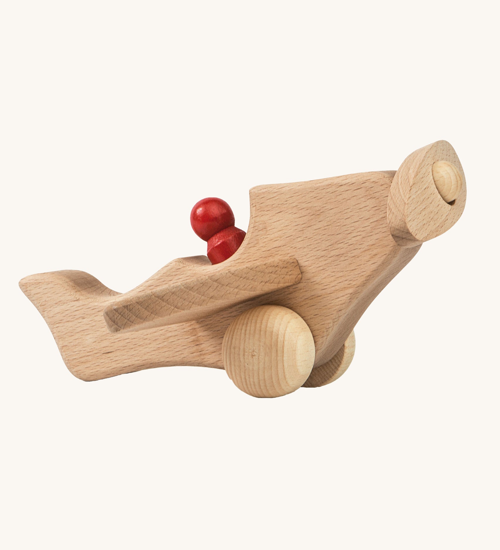 Ostheimer Natural Open Plane With 1 red Person on a plain background. 