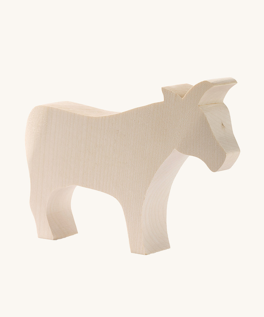 Ostheimer paint your own cow figure. This unpainted wooden figure is ready for you to get creative and paint yourself. 