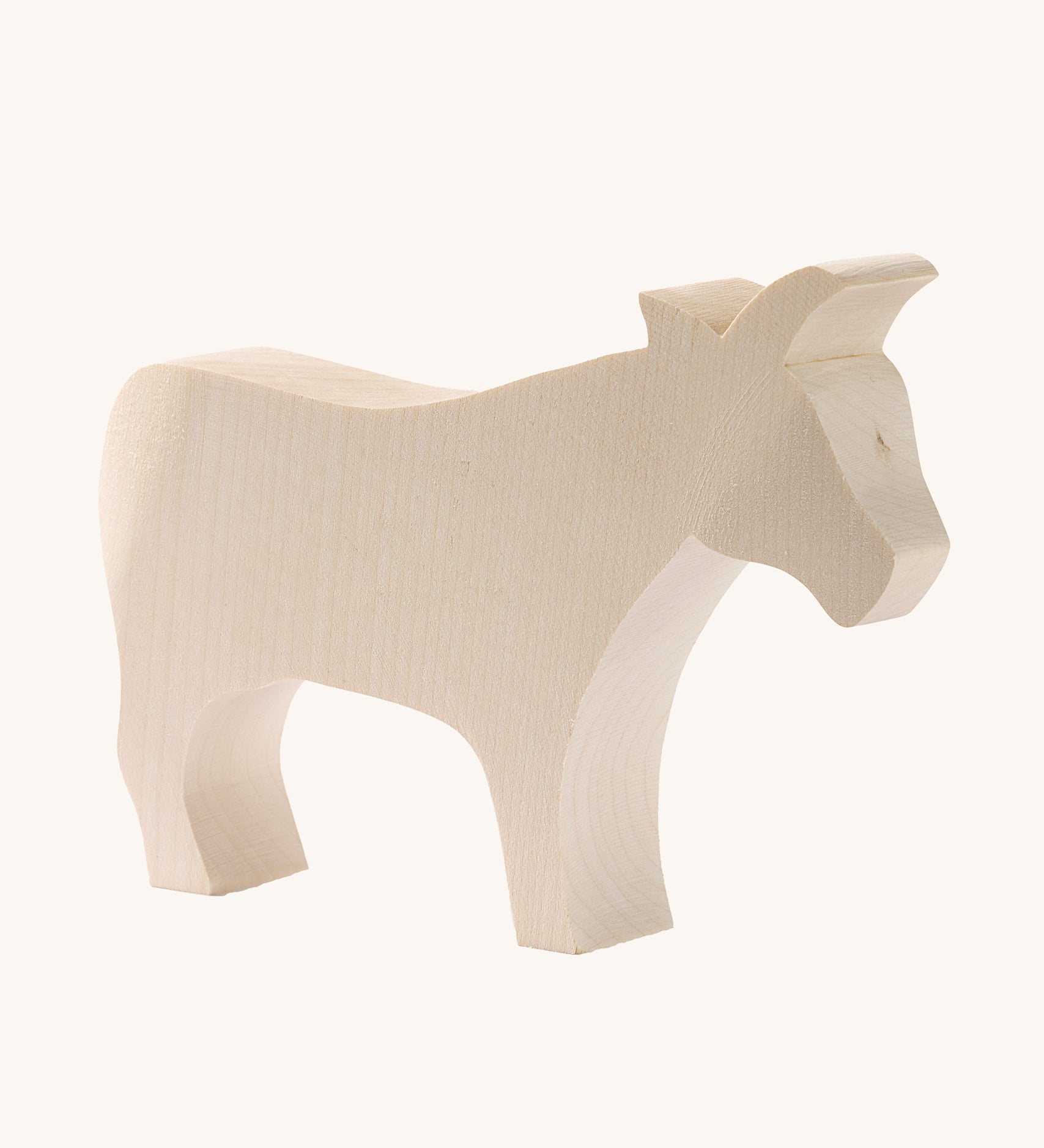 Ostheimer paint your own cow figure. This unpainted wooden figure is ready for you to get creative and paint yourself. 