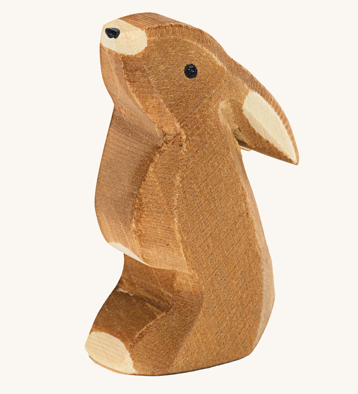 Ostheimer rabbit figure with low ears on a cream background. 