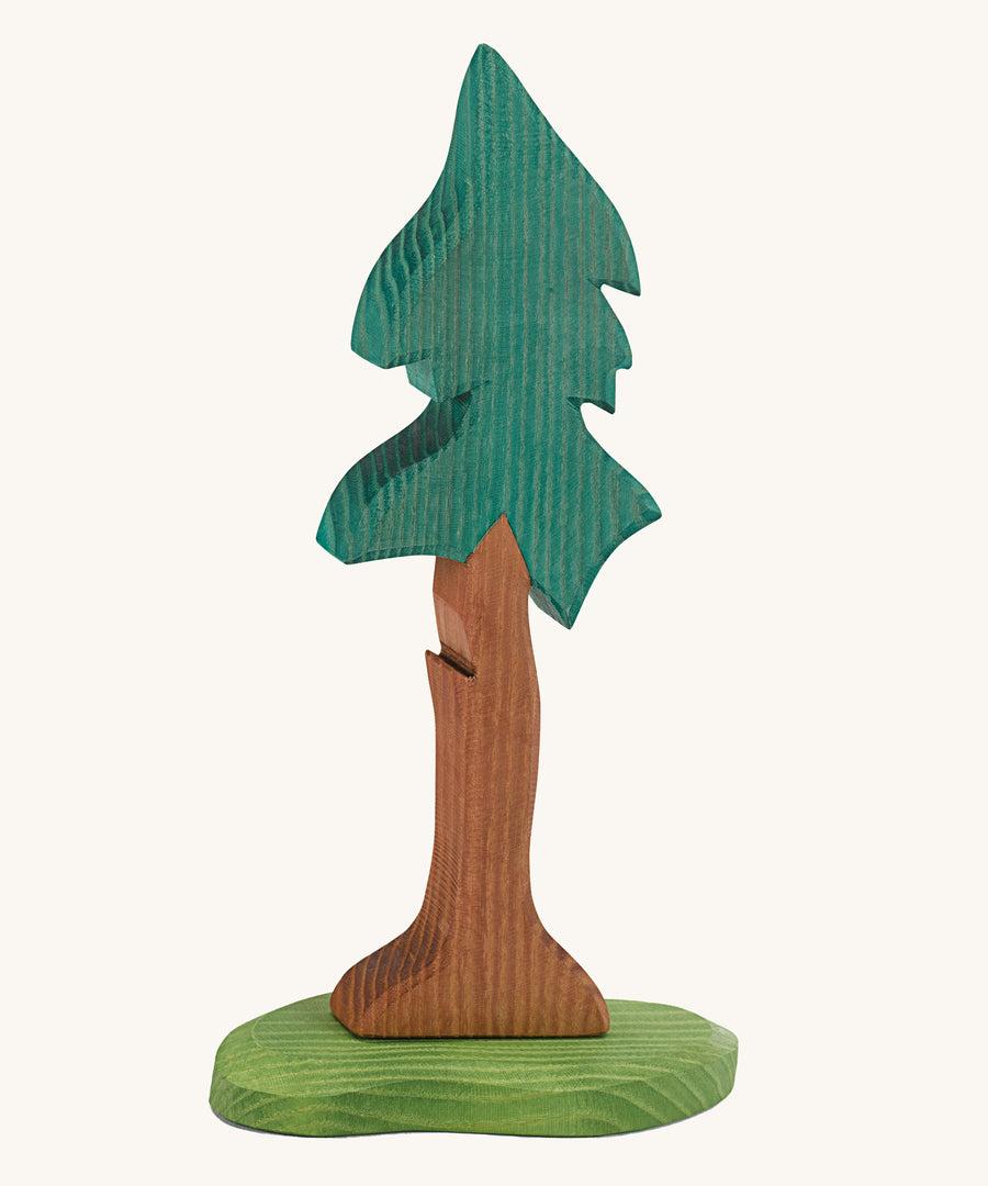 Ostheimer Tall Spruce With Trunk & Support wooden toy figure on a plain background.