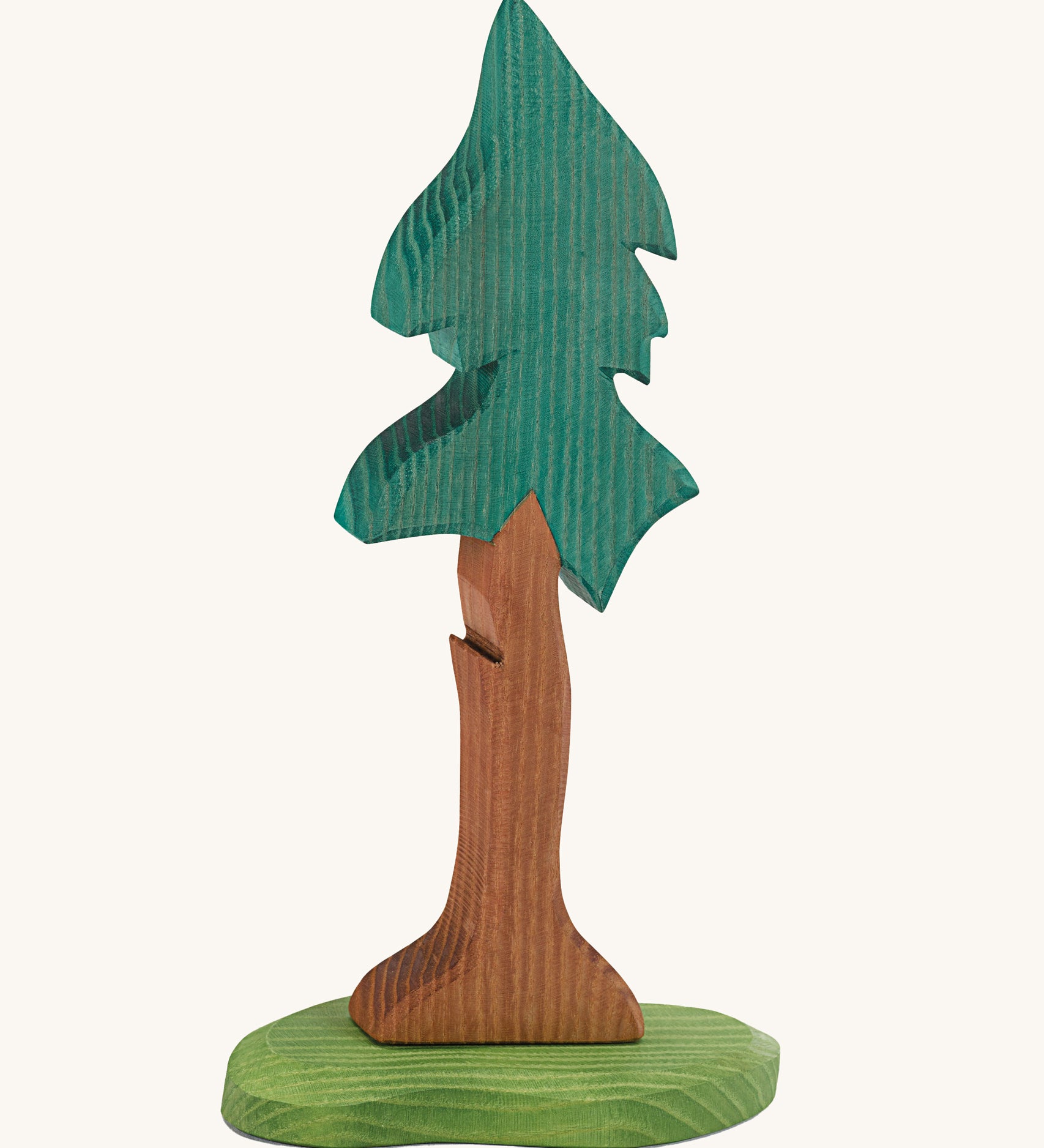 Ostheimer Tall Spruce With Trunk & Support wooden toy figure on a plain background.