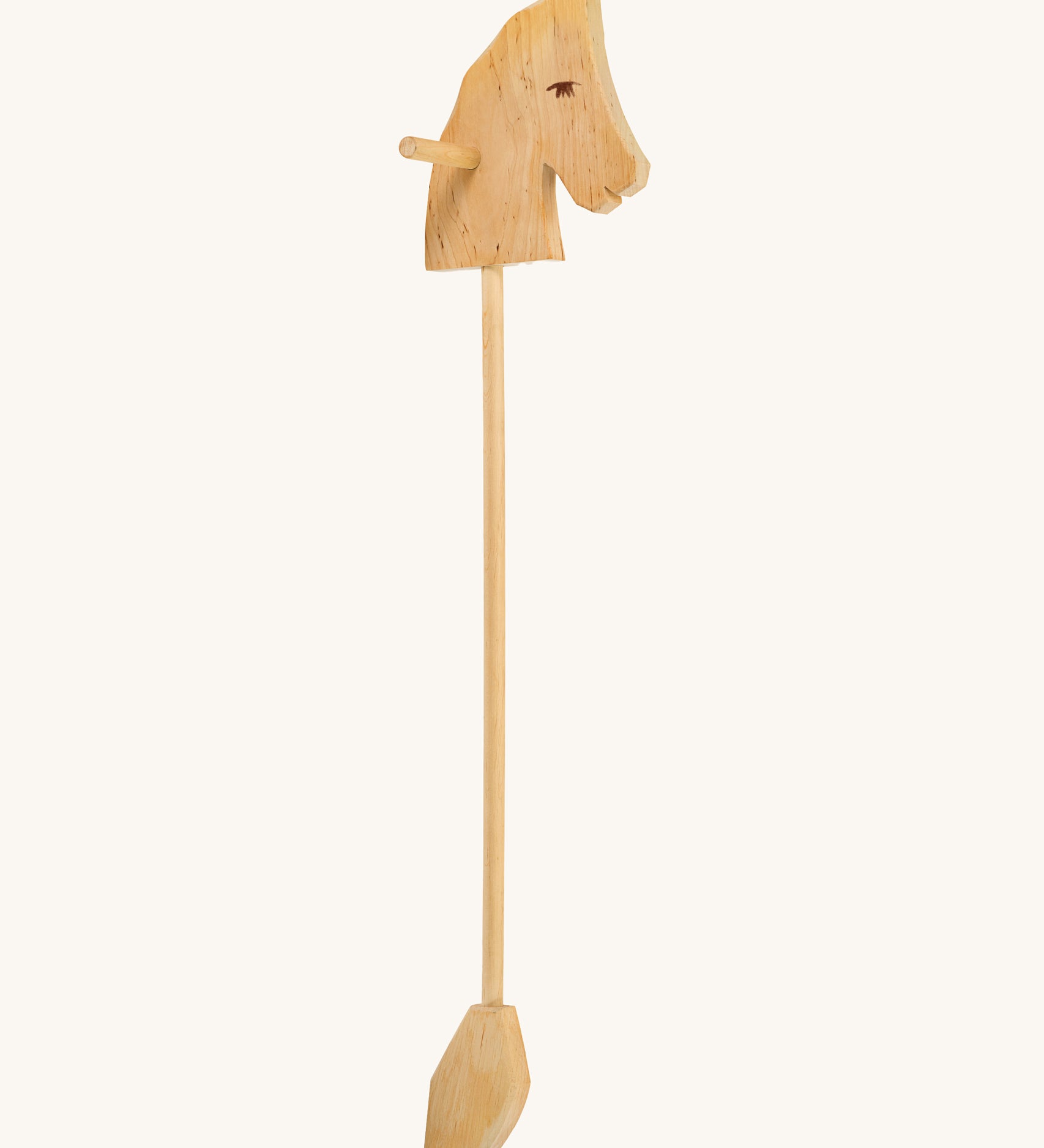 An Ostheimer wooden hobby horse toy on a plain background.