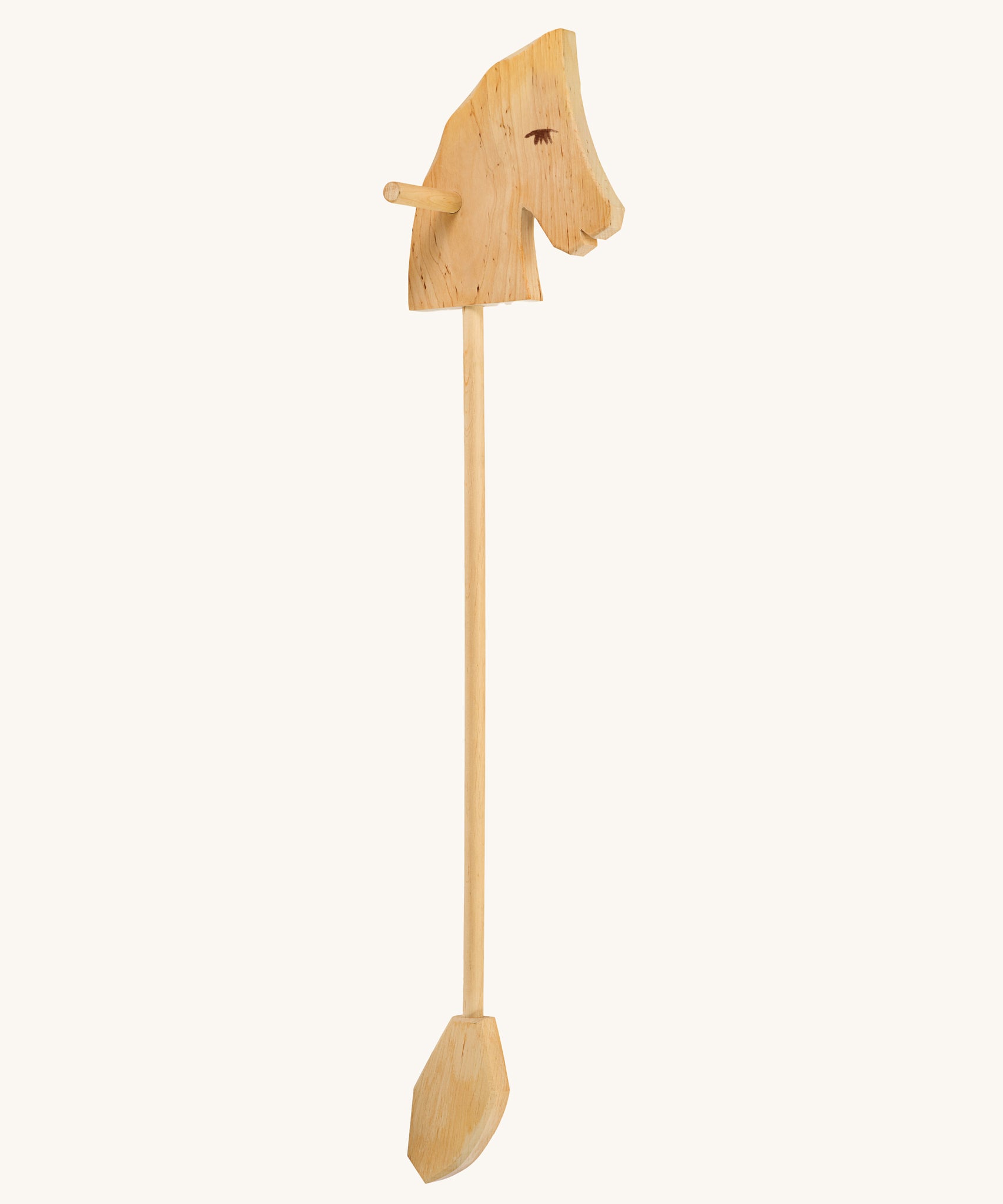 An Ostheimer wooden hobby horse toy on a plain background.