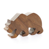 O_wow Handmade Walnut Bear