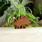 O_wow Handmade Walnut Stegosaurus