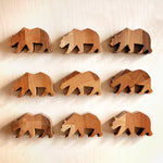 O_wow Handmade Walnut Bear