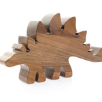 O_wow Handmade Walnut Stegosaurus