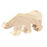 O_wow Handmade Maple Polar Bear