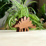 O_wow Handmade Walnut Stegosaurus