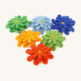 Papoose Toys Fleurs d'aster en feutre individuelles