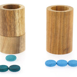 Papoose Toys Wooden Stacking Tubes