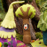 Papoose Toys Standing Trees with Owl