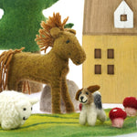 Papoose Toys Cheval en feutre