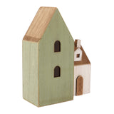 Papoose Toys Maison en bois verte