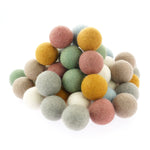 Papoose Toys 5cm Felt Earth Balls - 49 Pack