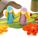 Papoose Toys Fleurs d'aster en feutre individuelles