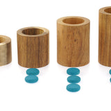 Papoose Toys Wooden Stacking Tubes