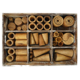 Papoose Toys Wooden Tinker Tray School Set