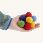 Papoose Felt Rainbow Balls 3.5cm 49 Pack