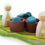 Papoose Toys Wooden Earth Bowls - Small