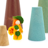 Papoose Toys Earth Stacking Cones - Blue